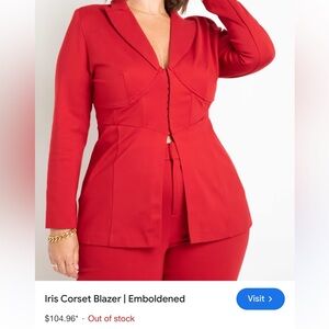 Red pant suit - Eloquii - Size 24